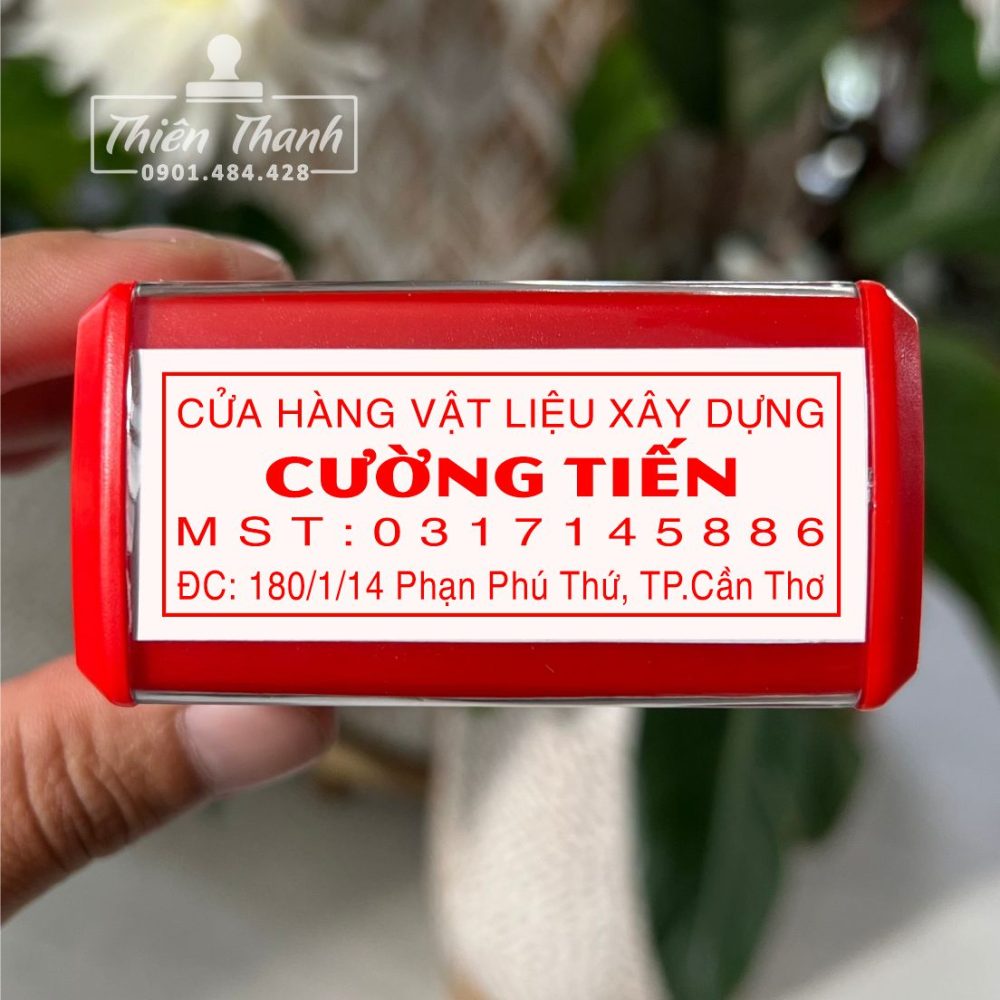 con dấu cửa hàng vật liệu xây dựng