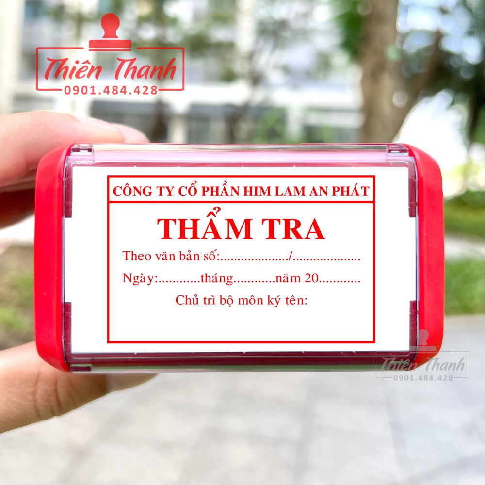 Khắc Con Dấu Thẩm Tra